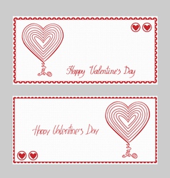 Valentines Day card vector image