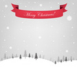 Retro christmas card vector image