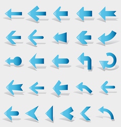 Arrows set vector image