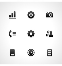 Web site icons vector image