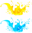 Splash Juice Drink and water splash vector image