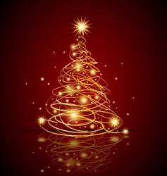 Christmas tree vector image