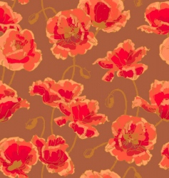 Poppy pattern vector image