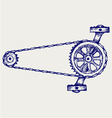 Chain gears vector image