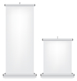 Roll up banner white vector image