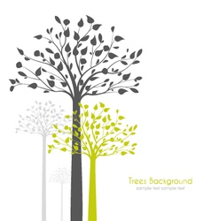 Trees vector image