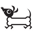 Cute dog icon vector image