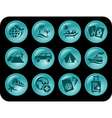 Vacations buttons vector image