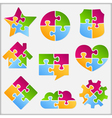Puzzle Objects Collection vector image