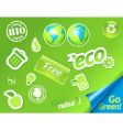 Green symbols vector image