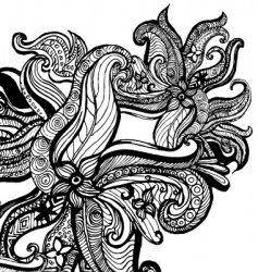 Floral vector image