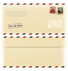 Envelope with stamps vector image