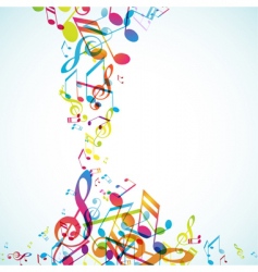 Abstract background with tunes vector image