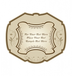 Vintage label wine vector image
