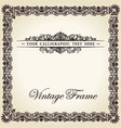 Vintage frame decor ornament Vintage frame decor ornament vector image
