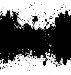 Grunge banner black vector image