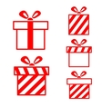 Gift boxes set vector image