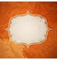 Frame in retro vintage seamless background vector image