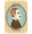 Vintage victorian portrait frames vector image