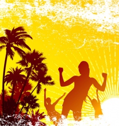 Tropical party vector image