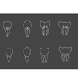 Teeth icons vector image