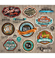 Set of Premium Quality Vintage Labels vector image