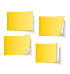 Yellow Sticky Notes vector image