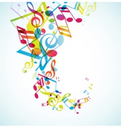 Abstract background with tunes vector image