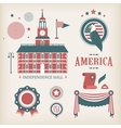 Usa icons vector image