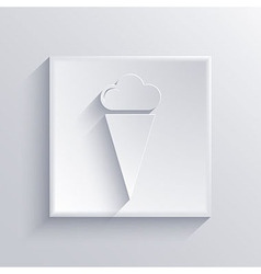 Light square icon Eps 10 vector image