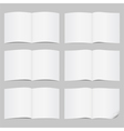 Open pages vector image