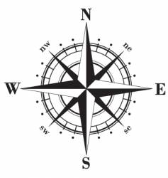 Compass rose vector image