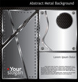 Abstract metal background vector image