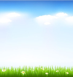 Green landscape vector image