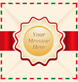 Christmas or greeting card with ribbon Christmas or greeting card with ribbon vector image