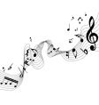 Notes staff vector image