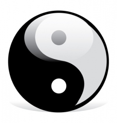 Yin and yang symbol vector image