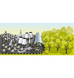 The onset of civilization vector image