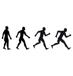 Start running vector image
