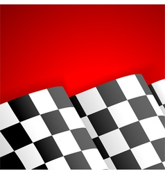 Racing Checkered Flag Finish vector image