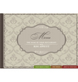 Restaurant menu vector image
