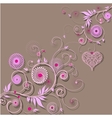 Floral background vector image