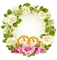 Flower frame vector image