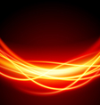 Abstract smooth burn flame fire vector image