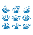 Water splashes vector image