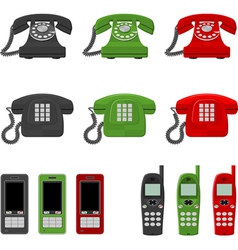 Twelve phones vector image