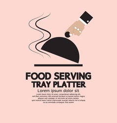 Food Serving Tray Platter vector image