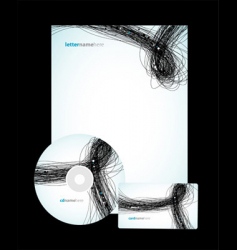 Templates with lines vector image
