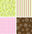 Scrapbook patterns vector image