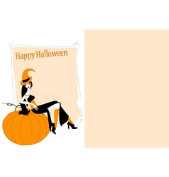 Invitation to halloween party vector image